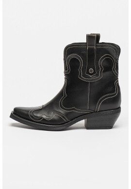 Steve Madden Кожени боти Waynoa - Черен - Pepit.bg