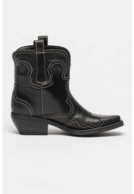Steve Madden Кожени боти Waynoa - Черен - Pepit.bg