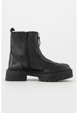 Steve Madden Кожени боти - Черен - Pepit.bg