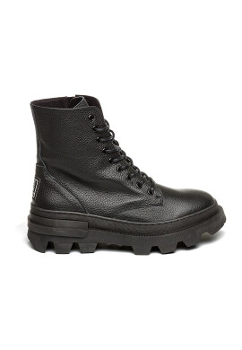 Steve Madden Кожени боти Bas - Черен - Pepit.bg