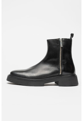 Steve Madden Кожени боти Zenith - Черен - Pepit.bg