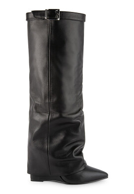 Steve Madden Кожени ботуши Corenne - Черен - Pepit.bg
