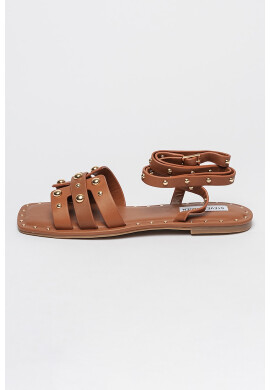 Steve Madden Кожени сандали Trustee - Канелено кафяво - Pepit.bg