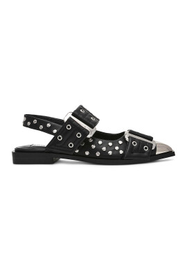 Steve Madden Пантофки с капси - Черен/Сребрист - Pepit.bg
