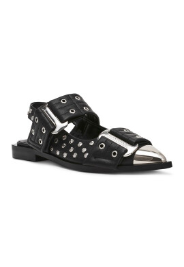 Steve Madden Пантофки с капси - Черен/Сребрист - Pepit.bg
