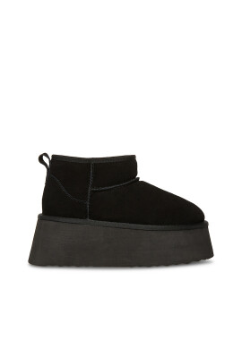 Steve Madden Велурени боти с равна платформа - Черен - Pepit.bg