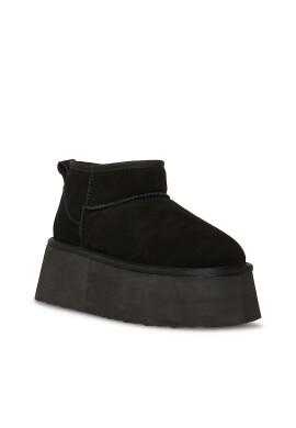 Steve Madden Велурени боти с равна платформа - Черен - Pepit.bg