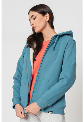 SUPERDRY Худи с цип и плюшена подплата - Pepit.bg