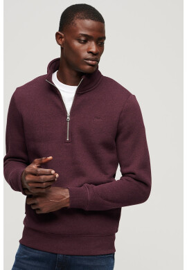 SUPERDRY Суитшърт Essential Plain с къс цип - Pepit.bg