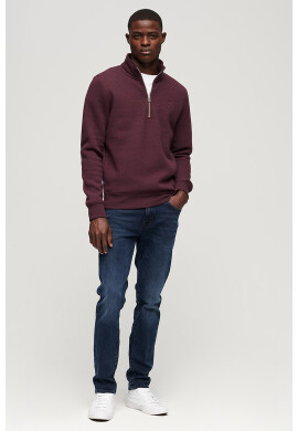 SUPERDRY Суитшърт Essential Plain с къс цип - Pepit.bg
