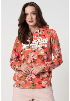 SUPERDRY Суитшърт с флорална шарка и лого - Pepit.bg