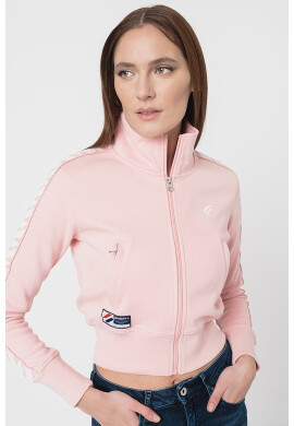 SUPERDRY Суитшърт с цип и контрастни страни - Pepit.bg