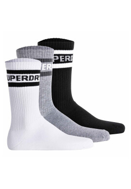 SUPERDRY Унисекс дълги чорапи Coolmax - 3 чифта - Pepit.bg