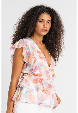 Ted Baker Блуза Rowyn с десен и шпиц - Pepit.bg