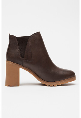 Timberland Кожени боти Allington с текстил - Коняк кафяв - Pepit.bg