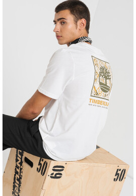 Timberland Тениска от памук Stack с лого - Pepit.bg