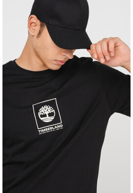 Timberland Тениска от памук Stack с лого - Pepit.bg