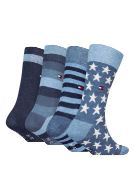 Tommy Hilfiger Десенирани дълги чорапи - 4 чифта - Pepit.bg