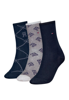Tommy Hilfiger Дълги чорапи с лого - 3 чифта - Pepit.bg
