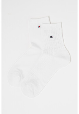 Tommy Hilfiger Дълги чорапи с плетка осморка - 2 чифта - Pepit.bg