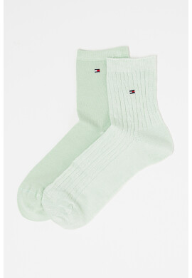 Tommy Hilfiger Дълги чорапи с плетка осморка - 2 чифта - Pepit.bg
