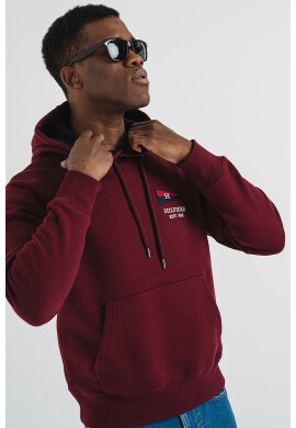 Tommy Hilfiger Худи с бродирано лого - Тъмновиолетов - Pepit.bg