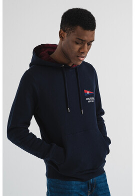 Tommy Hilfiger Худи с бродирано лого - Ултрамарин синьо - Pepit.bg