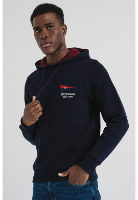 Tommy Hilfiger Худи с бродирано лого - Ултрамарин синьо - Pepit.bg