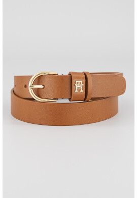 Tommy Hilfiger Кожен колан Essential с лого - Карамел - Pepit.bg