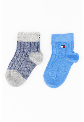 Tommy Hilfiger Къси рипсени чорапи - 2 чифта - Pepit.bg