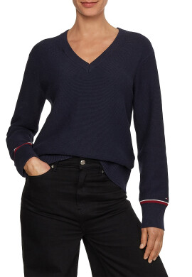 Tommy Hilfiger Пуловер с шпиц - Pepit.bg