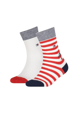 Tommy Hilfiger Раирани дълги чорапи 2 чифта - Pepit.bg