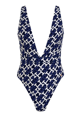 Tommy Hilfiger Цял бански с принт - Pepit.bg
