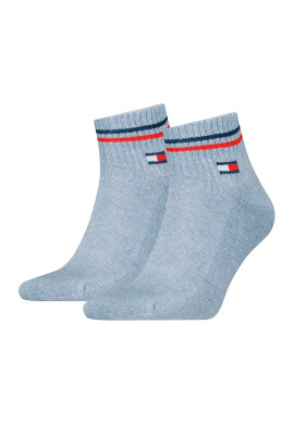 Tommy Hilfiger Унисекс къси чорапи с рипс - 2 чифта - Pepit.bg
