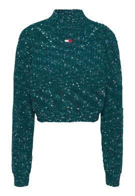 Tommy Jeans Къс пуловер с лого - Pepit.bg