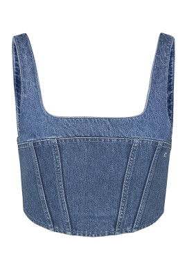 Tommy Jeans Къс топ от деним - Pepit.bg