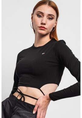 Tommy Jeans Къса блуза с връзки - Pepit.bg