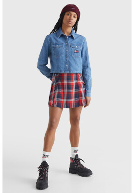 Tommy Jeans Къса дънкова риза - Pepit.bg