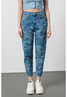 Tommy Jeans Скъсени дънки с принт - Pepit.bg