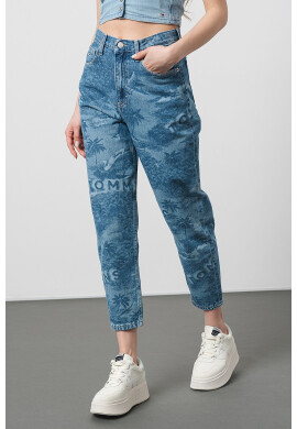Tommy Jeans Скъсени дънки с принт - Pepit.bg