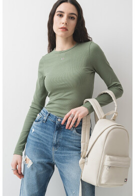 Tommy Jeans Слим блуза с бродирано лого - Pepit.bg