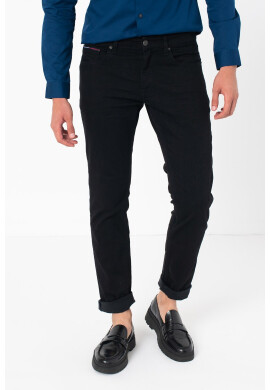 Tommy Jeans Слим дънки Scanton - Черен - Pepit.bg