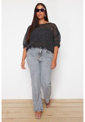 Trendyol Дънки Plus Size деграде - Pepit.bg