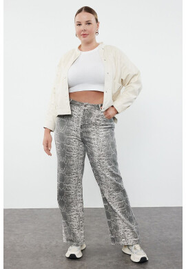 Trendyol Дънки Plus Size с принт - Pepit.bg