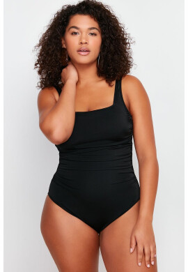 Trendyol Драпиран цял бански Plus Size - Pepit.bg