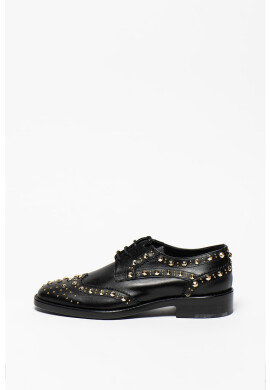 Twinset Кожени обувки Stringata Brogue с капси - Pepit.bg