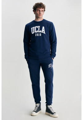 UCLA Суитшърт Baldwin с лого - Тъмносин - Pepit.bg
