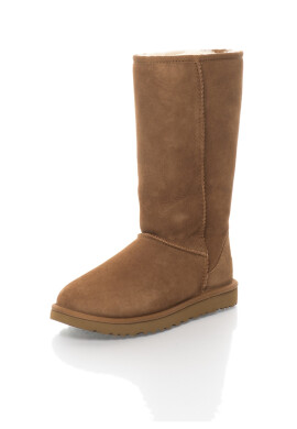 UGG Australia - Класически високи велурени ботуши до средата на прасеца - кафяво - Pepit.bg