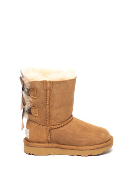 UGG Велурени боти Bailey с панделки - Pepit.bg