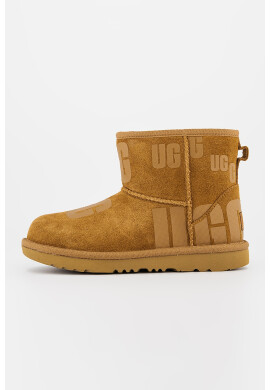 UGG Велурени боти Classic Mini - Pepit.bg
